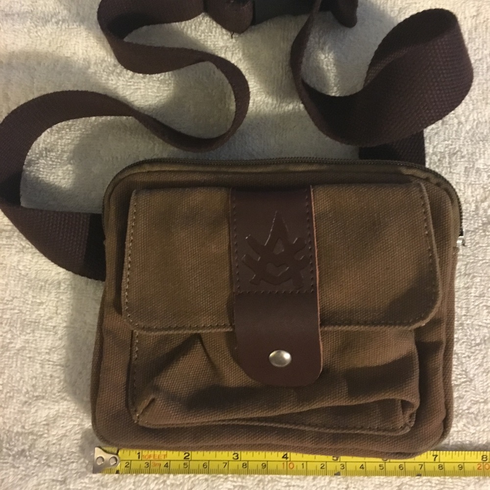 New w/out Tags Brown Canvas Fanny Pack